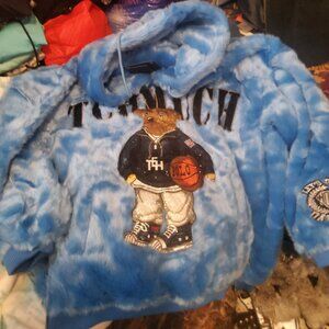 FLEECE RHINESTONE HOODIE  SIZE LARGE  RETIRED